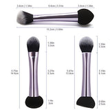 Miss Gorgeous Dual Ended Blender Sponge with Makeup Brush , Professional Makeup Tools, Portable Travel 3pcs/Set