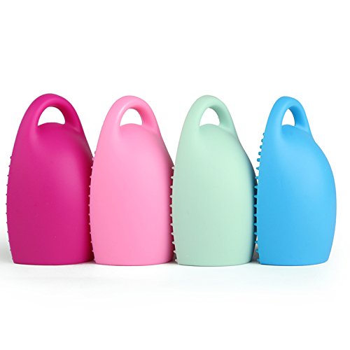 Makeup Brush Washing Cleaner Finger Silicone Glove Cosmetic Cleaning Tool, 4 Pack Included
