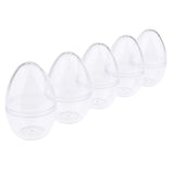 B Blesiya 5pcs Egg Shaped Beauty Sponge Travel Carrying Case | Makeup Cosmetics Blender Puff Holder Protective Box Clear