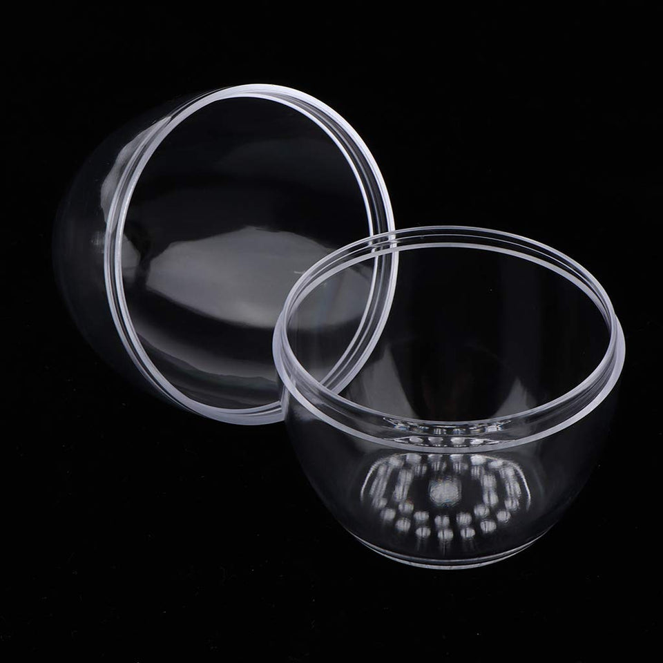 B Blesiya 5pcs Egg Shaped Beauty Sponge Travel Carrying Case | Makeup Cosmetics Blender Puff Holder Protective Box Clear