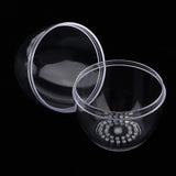 B Blesiya 5pcs Egg Shaped Beauty Sponge Travel Carrying Case | Makeup Cosmetics Blender Puff Holder Protective Box Clear