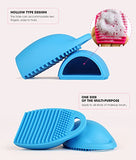 Makeup Brush Washing Cleaner Finger Silicone Glove Cosmetic Cleaning Tool, 4 Pack Included