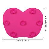 KEDSUM Silicone Makeup Brush Cleaning Mat, Makeup Brush Cleaner, Cosmetic Brush Cleaning Mat Portable Washing Tool Scrubber with Suction Cup