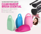 Makeup Brush Washing Cleaner Finger Silicone Glove Cosmetic Cleaning Tool, 4 Pack Included