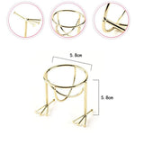 4 Pcs Makeup Sponge Beauty Blender Holder Set,Drying Rack Stand,Chicken Feet Shape Cosmetic Tool Powder Puff Sponge Support Display Stand,(Rose Gold/Gold)