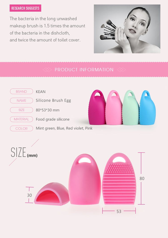 Makeup Brush Washing Cleaner Finger Silicone Glove Cosmetic Cleaning Tool, 4 Pack Included
