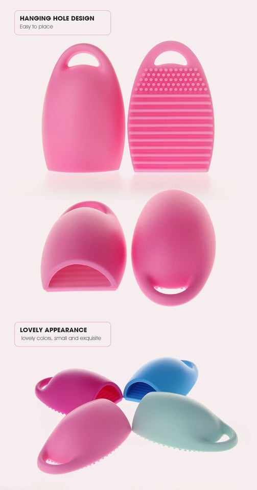 Makeup Brush Washing Cleaner Finger Silicone Glove Cosmetic Cleaning Tool, 4 Pack Included