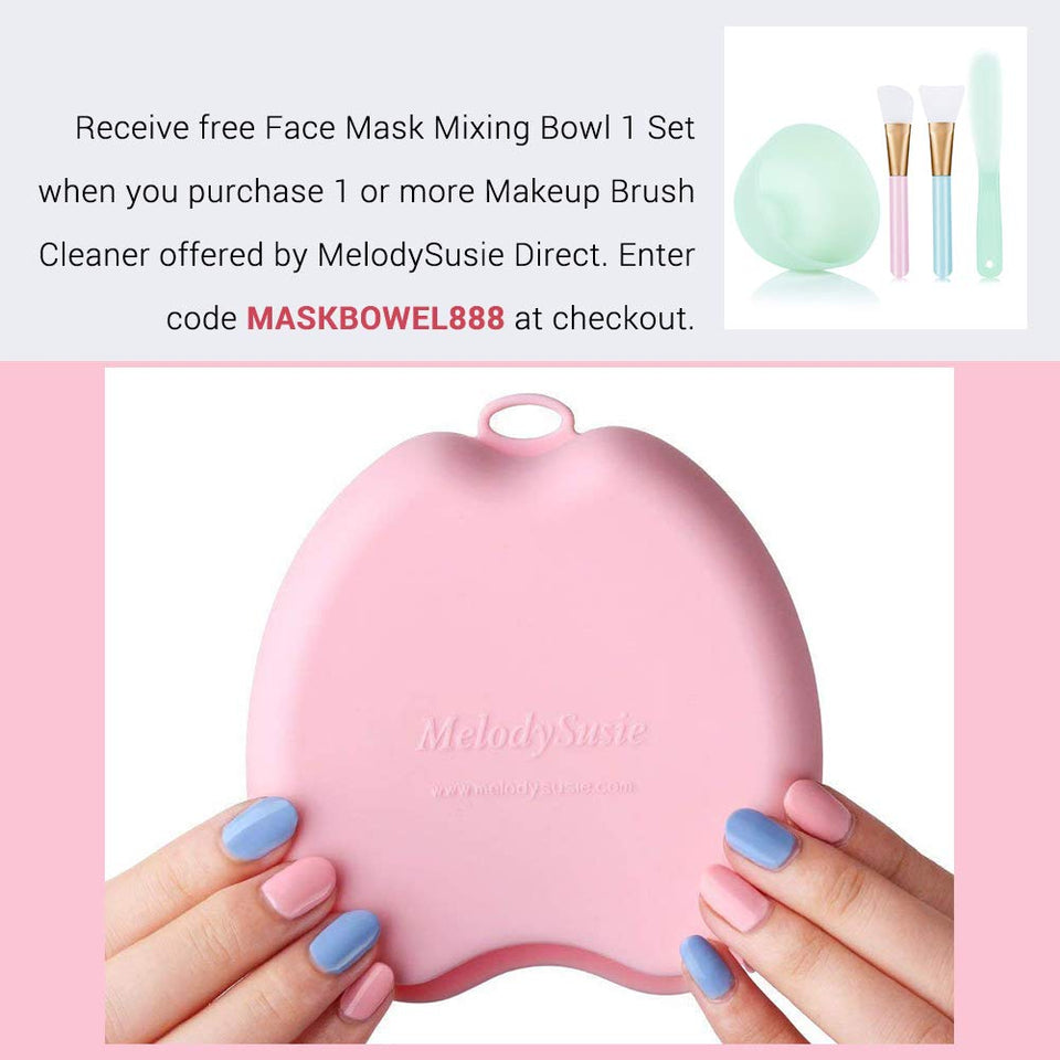 MelodySusie Apple Shape Makeup Brush Cleaner/Brush Cleaning Mat for Makeup Brushes - Beautiple
