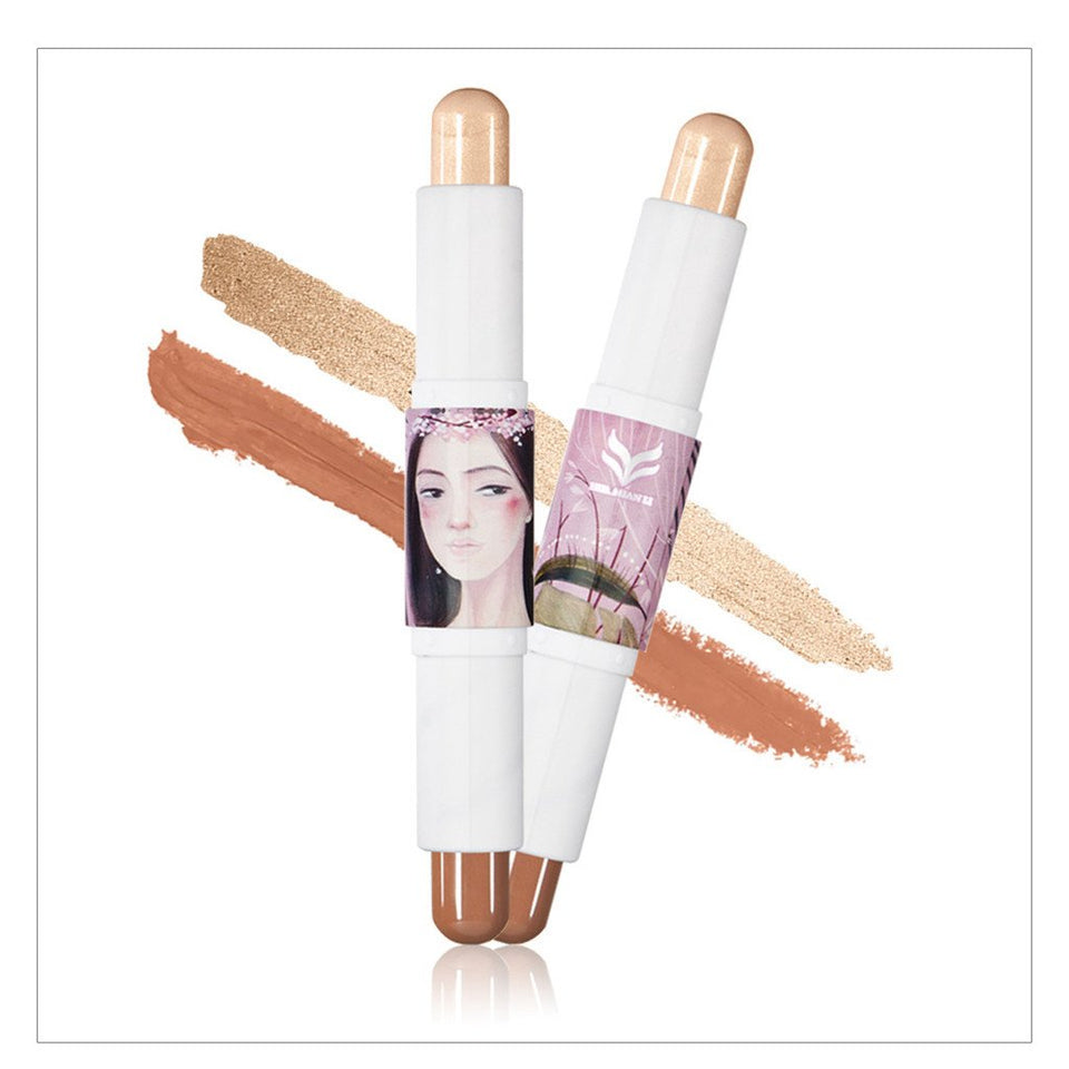 kesoto 6 Pieces Comcestics Set Face Concealer Highlighter Bronzer Cream Kit with Sponge Blender Makeup Brush