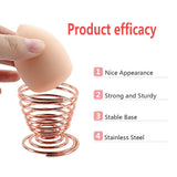 Makeup Sponge Holder,Teenitor Blender Holder Powder Puff Sponge Support Display Stand-Rose Gold, Gold, Silver, 3pcs Sponge Blender Holder
