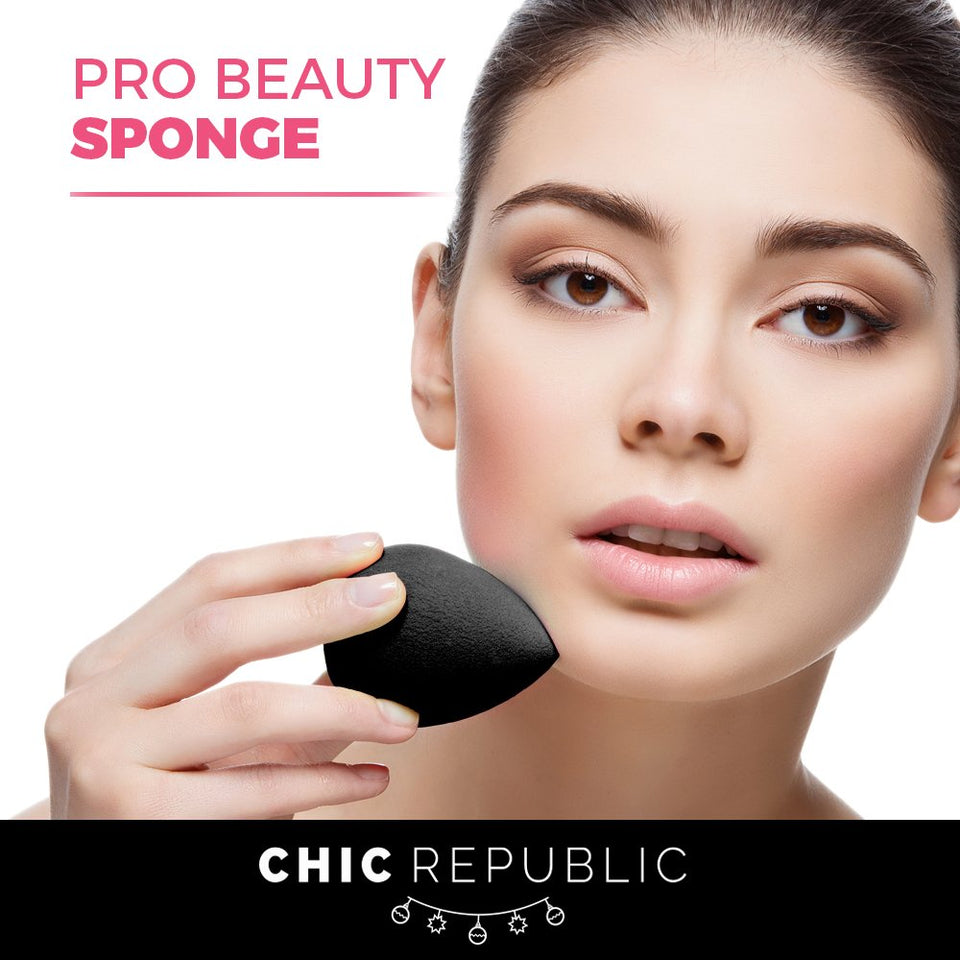 10 Piece Kabuki Contouring Makeup Brush Set with Beauty Sponge Blender, Rose Gold